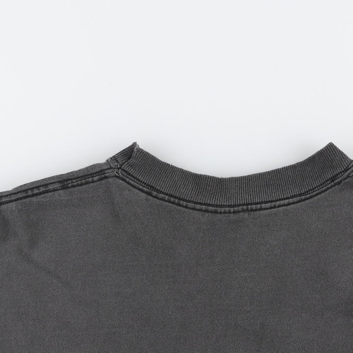 90'S Hugo Boss Short-Sleeve Printed T-Shirt, Made in USA, Men's Size XL (Equivalent), Vintage cotton Charcoal Vintage Second Hand