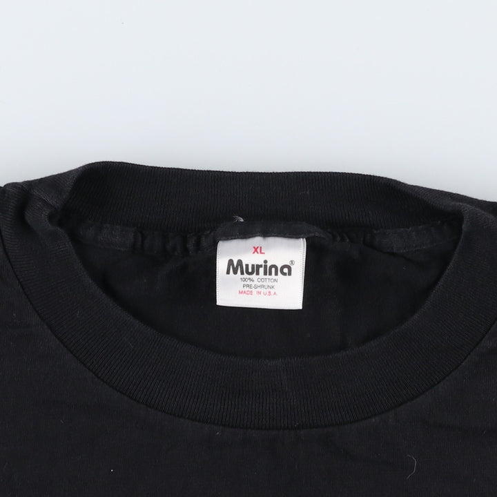 ~90'S Murina Harley-Davidson Motorcycle T-Shirt, Made in USA, Men's XL equivalent, Vintage cotton black type Vintage Second Hand