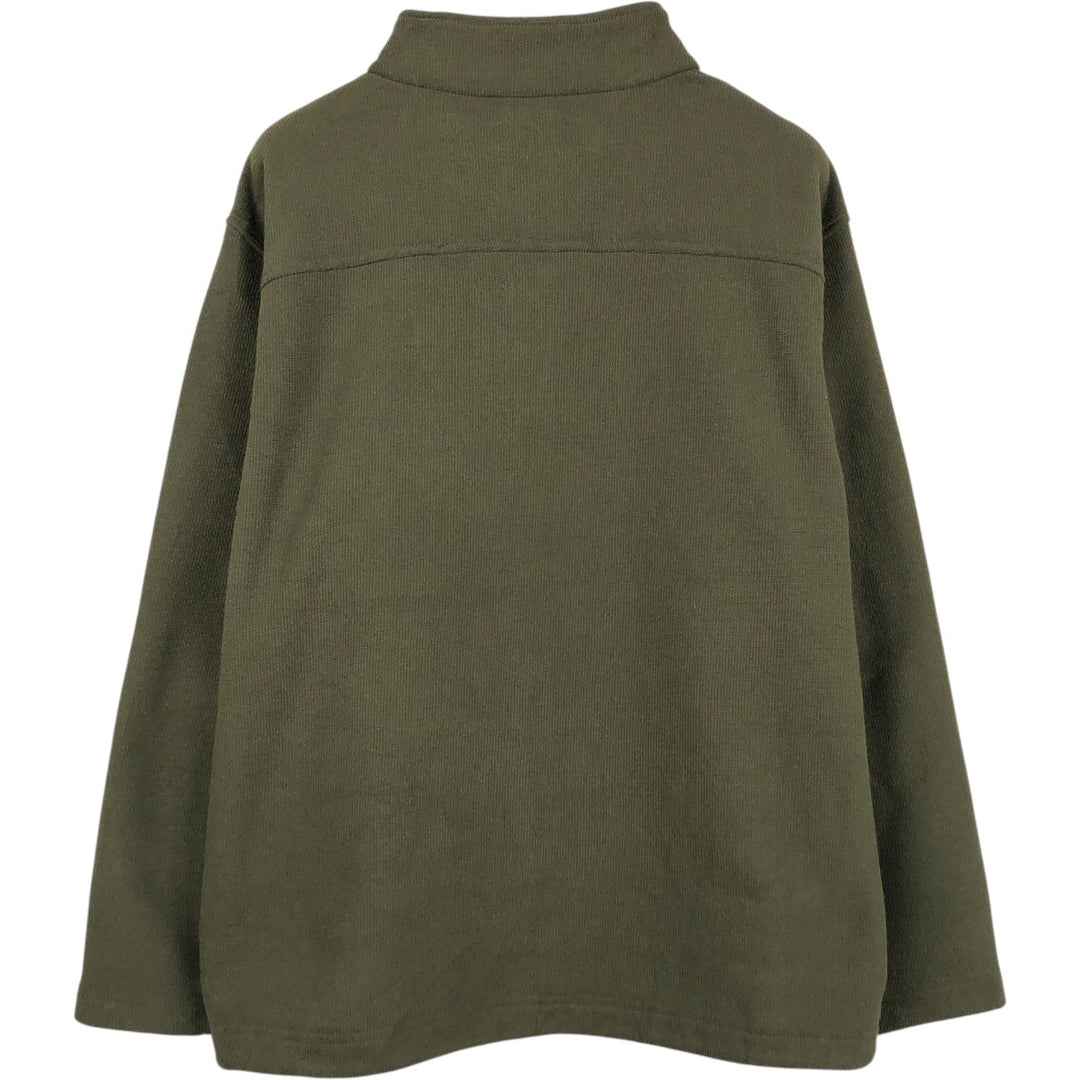 Carhartt fleece jacket, men's size XL (approx.) polyester Khaki type Vintage Second Hand