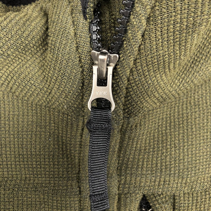Carhartt fleece jacket, men's size XL (approx.) polyester Khaki type Vintage Second Hand