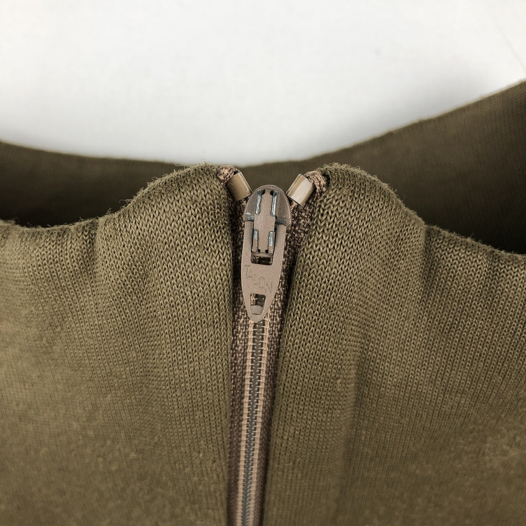 Kenyon Strata Half-Zip Fleece Pullover, Made in USA, Men's Size XL (approx.) polypropylene Khaki type brown Vintage Second Hand