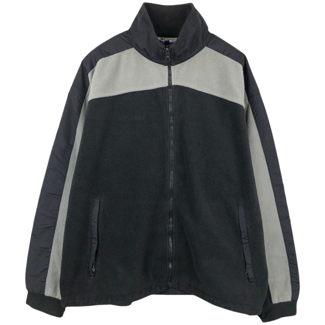 Columbia fleece jacket, men's size L polyester black type Vintage Second Hand