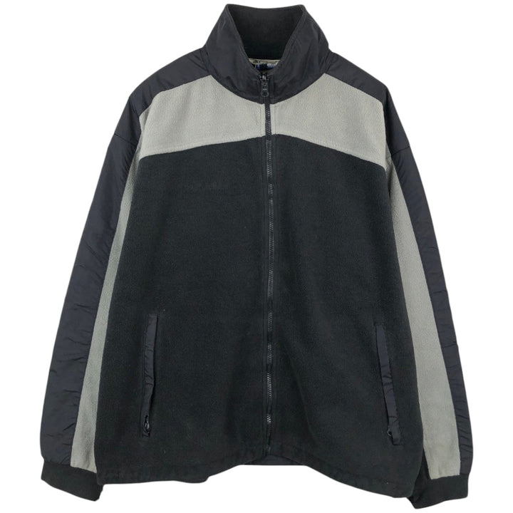 Columbia fleece jacket, men's size L polyester black type Vintage Second Hand