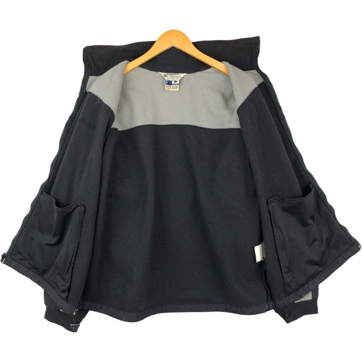 Columbia fleece jacket, men's size L polyester black type Vintage Second Hand