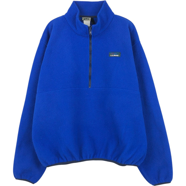 Vintage LLBean half-zip fleece pullover from the 1990s, men's size XL. unclear blue type Vintage Second Hand