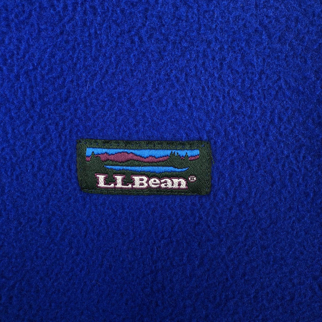 Vintage LLBean half-zip fleece pullover from the 1990s, men's size XL. unclear blue type Vintage Second Hand