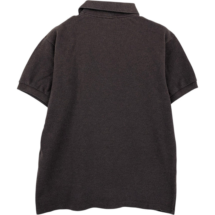 Lacoste LACOSTE short sleeve polo shirt size 3, men's size S cotton dark chocolate Vintage Second Hand