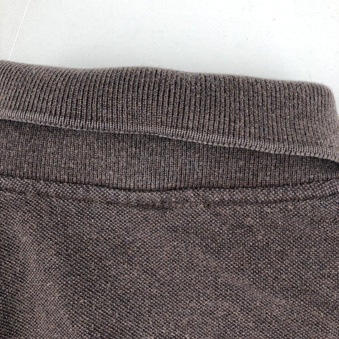 Lacoste LACOSTE short sleeve polo shirt size 3, men's size S cotton dark chocolate Vintage Second Hand