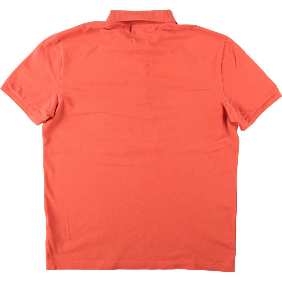 Lacoste LACOSTE SLIM FIT short sleeve polo shirt size 6, equivalent to men's XL cotton orange type Vintage Second Hand