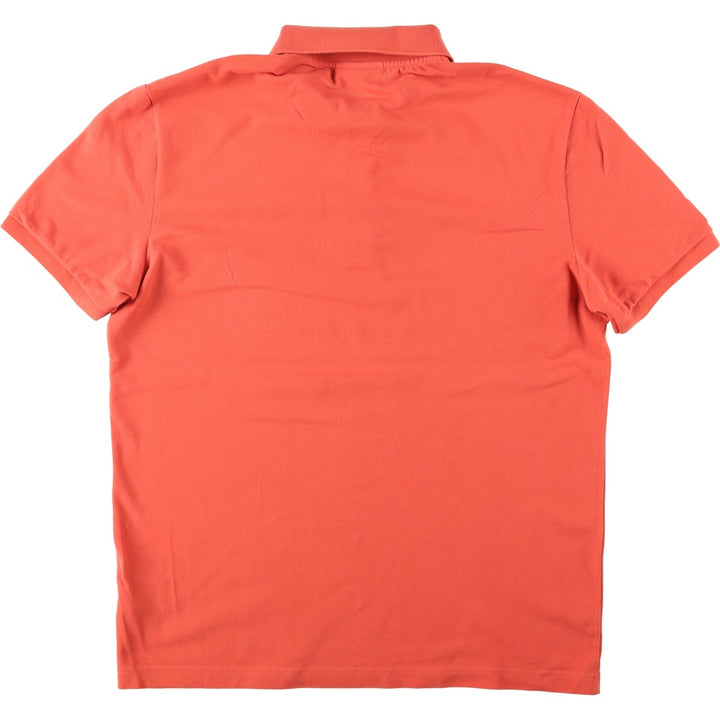 Lacoste LACOSTE SLIM FIT short sleeve polo shirt size 6, equivalent to men's XL cotton orange type Vintage Second Hand