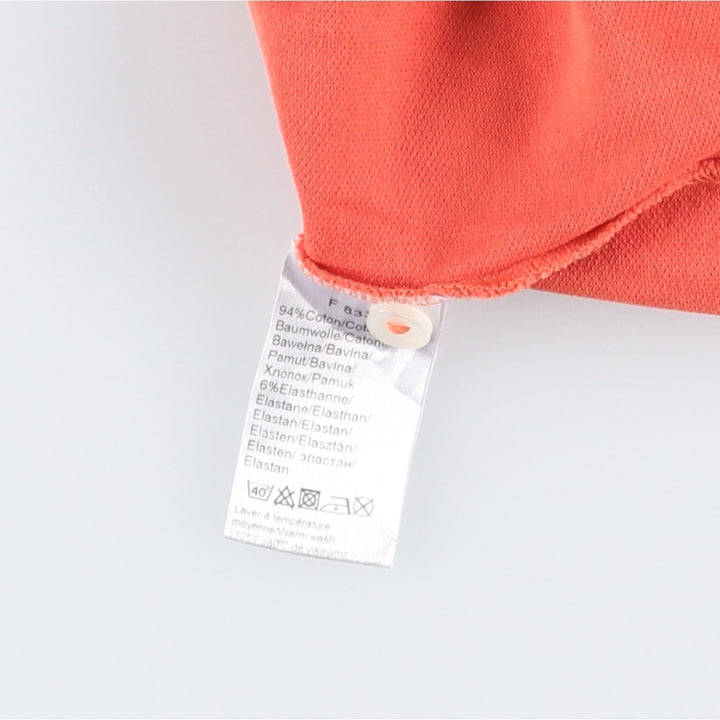 Lacoste LACOSTE SLIM FIT short sleeve polo shirt size 6, equivalent to men's XL cotton orange type Vintage Second Hand