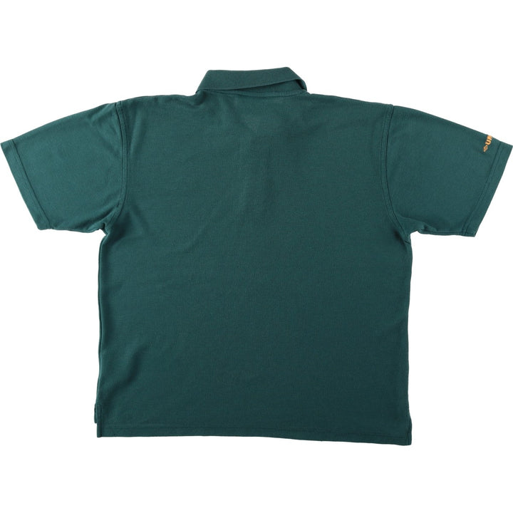 1990'S Umbro Short-Sleeve Polo Shirt, Men's Size L (Equivalent), Vintage polyester green type Vintage Second Hand