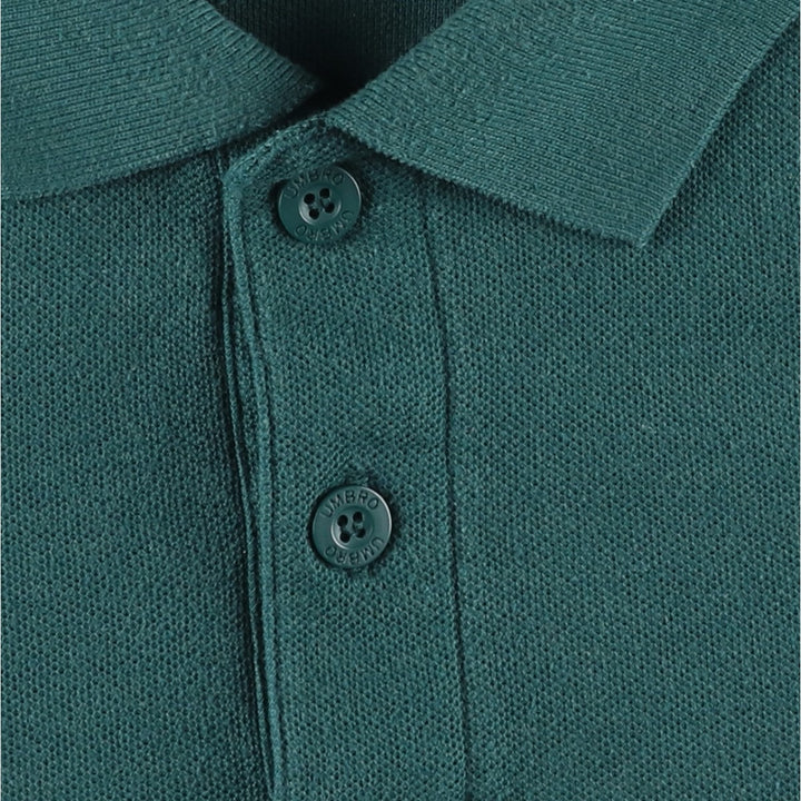 1990'S Umbro Short-Sleeve Polo Shirt, Men's Size L (Equivalent), Vintage polyester green type Vintage Second Hand