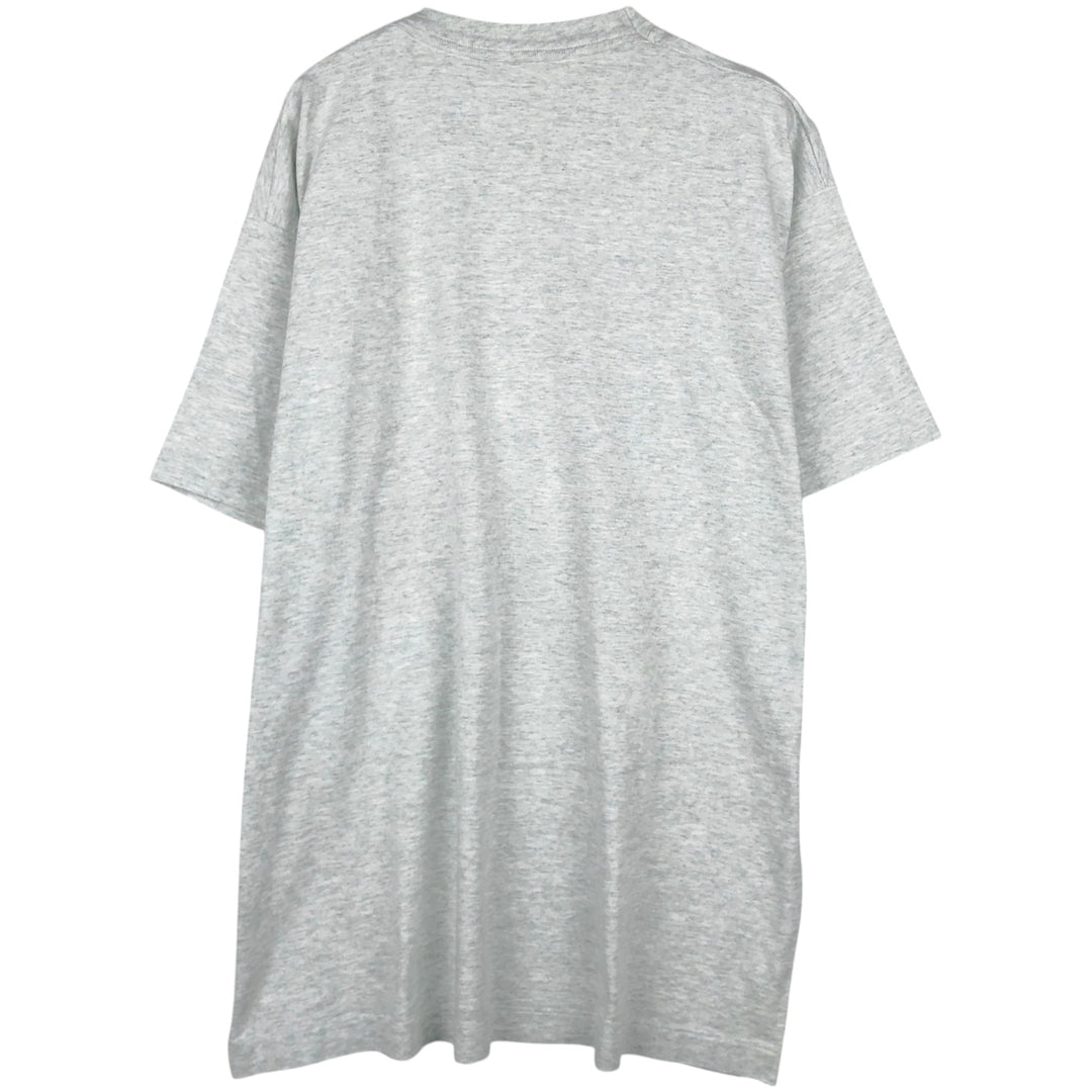 College T-shirt, Men's size L (approx.), Vintage unclear gray type Vintage Second Hand