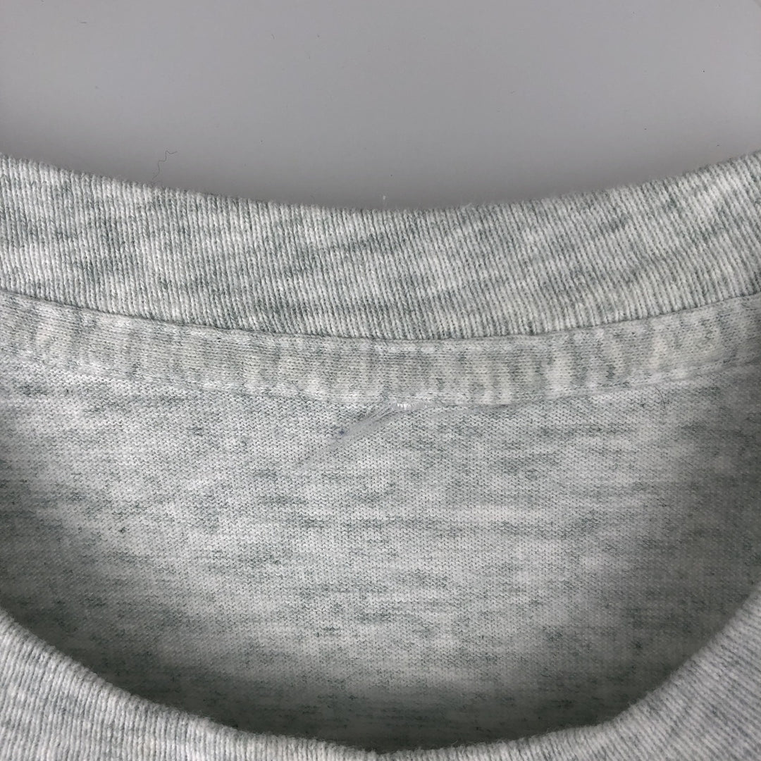 College T-shirt, Men's size L (approx.), Vintage unclear gray type Vintage Second Hand