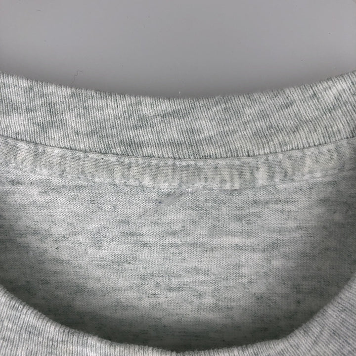 College T-shirt, Men's size L (approx.), Vintage unclear gray type Vintage Second Hand