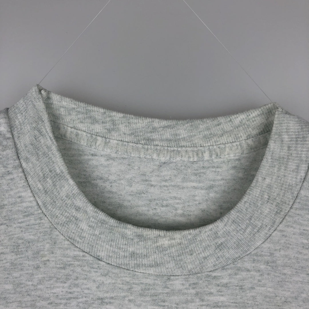 College T-shirt, Men's size L (approx.), Vintage unclear gray type Vintage Second Hand