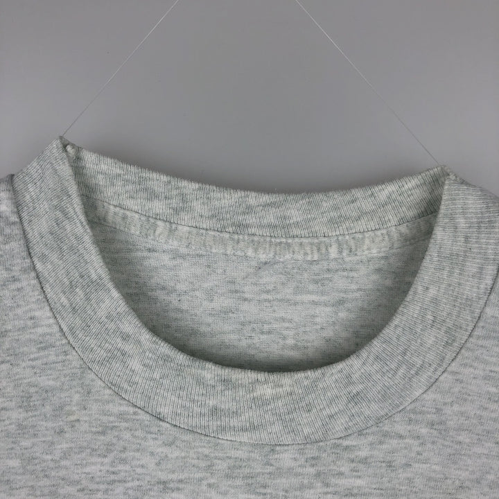College T-shirt, Men's size L (approx.), Vintage unclear gray type Vintage Second Hand