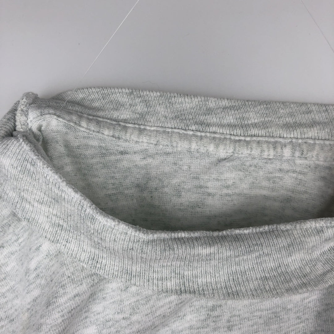 College T-shirt, Men's size L (approx.), Vintage unclear gray type Vintage Second Hand