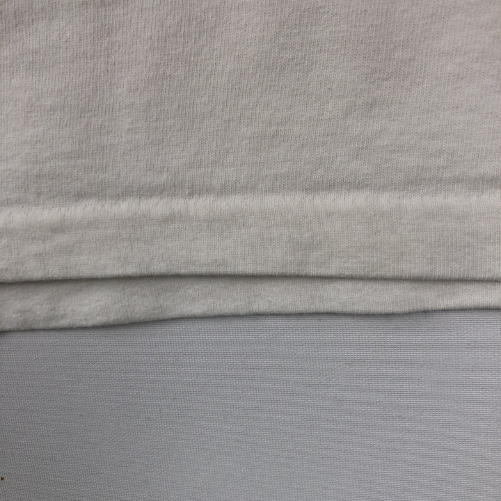 90'S HUGGER Motorcycle Bike T-Shirt, Made in USA, Men's Size L (Equivalent), Vintage cotton white type Vintage Second Hand