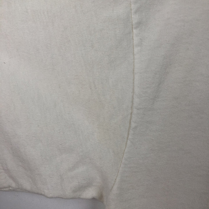 90'S HUGGER Motorcycle Bike T-Shirt, Made in USA, Men's Size L (Equivalent), Vintage cotton white type Vintage Second Hand