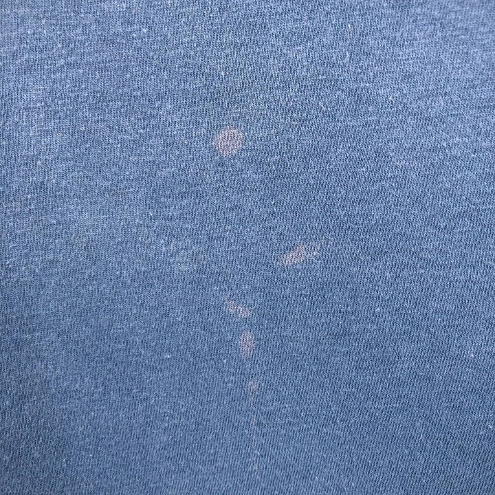 Harley-Davidson Skull Pattern Motorcycle Bike T-shirt Men's M size unclear blue type Vintage Second Hand
