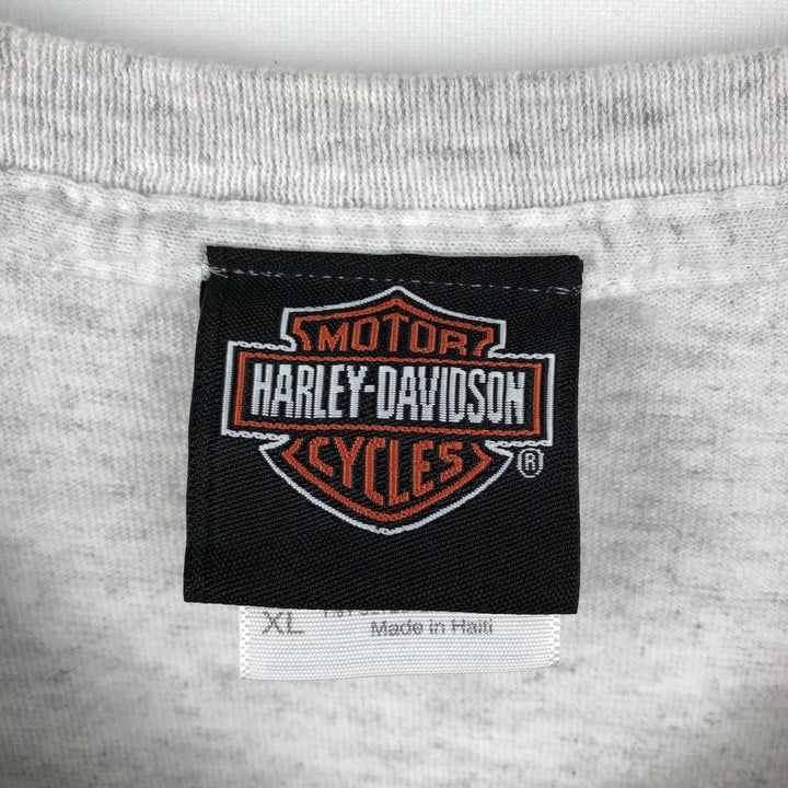 Harley-Davidson Eagle Pattern Motorcycle Bike T-shirt Men's XL cotton gray type Vintage Second Hand