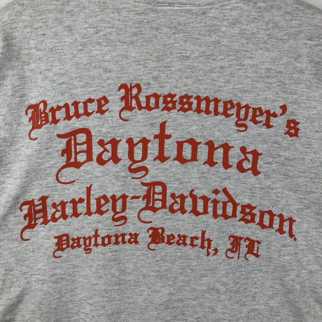 Harley-Davidson Eagle Pattern Motorcycle Bike T-shirt Men's XL cotton gray type Vintage Second Hand