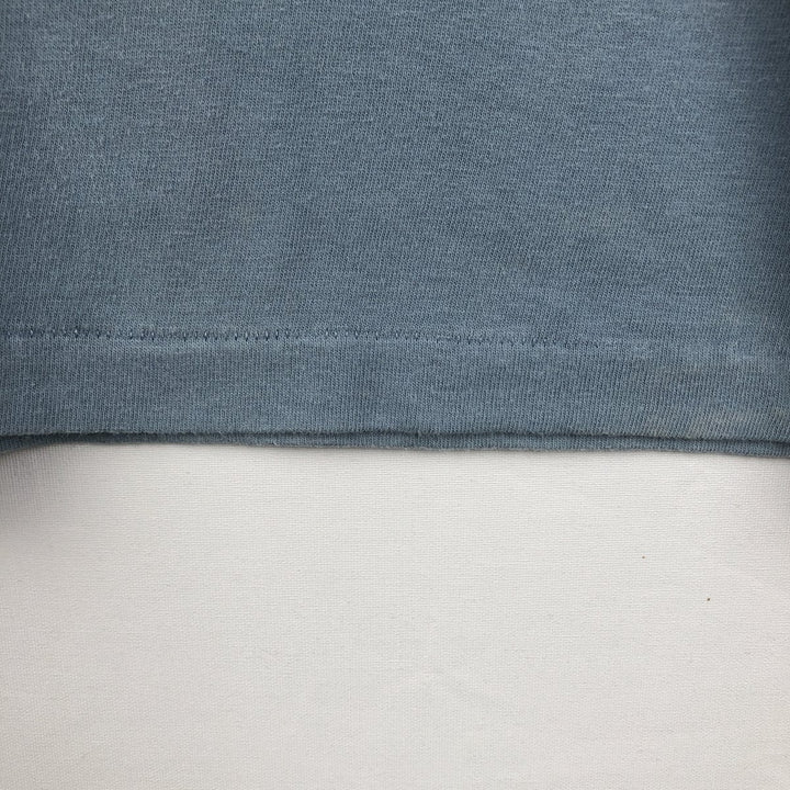 90'S Harley-Davidson Hanes BEEFY-T Eagle Pattern Motorcycle T-Shirt, Made in USA, Men's XL equivalent. cotton Blue type light blue Vintage Second Hand