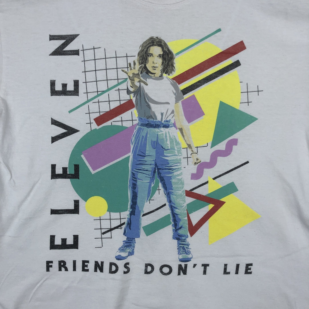 STRANGER THINGS Stranger Things Movie T-shirt Men's M size cotton white type Vintage Second Hand