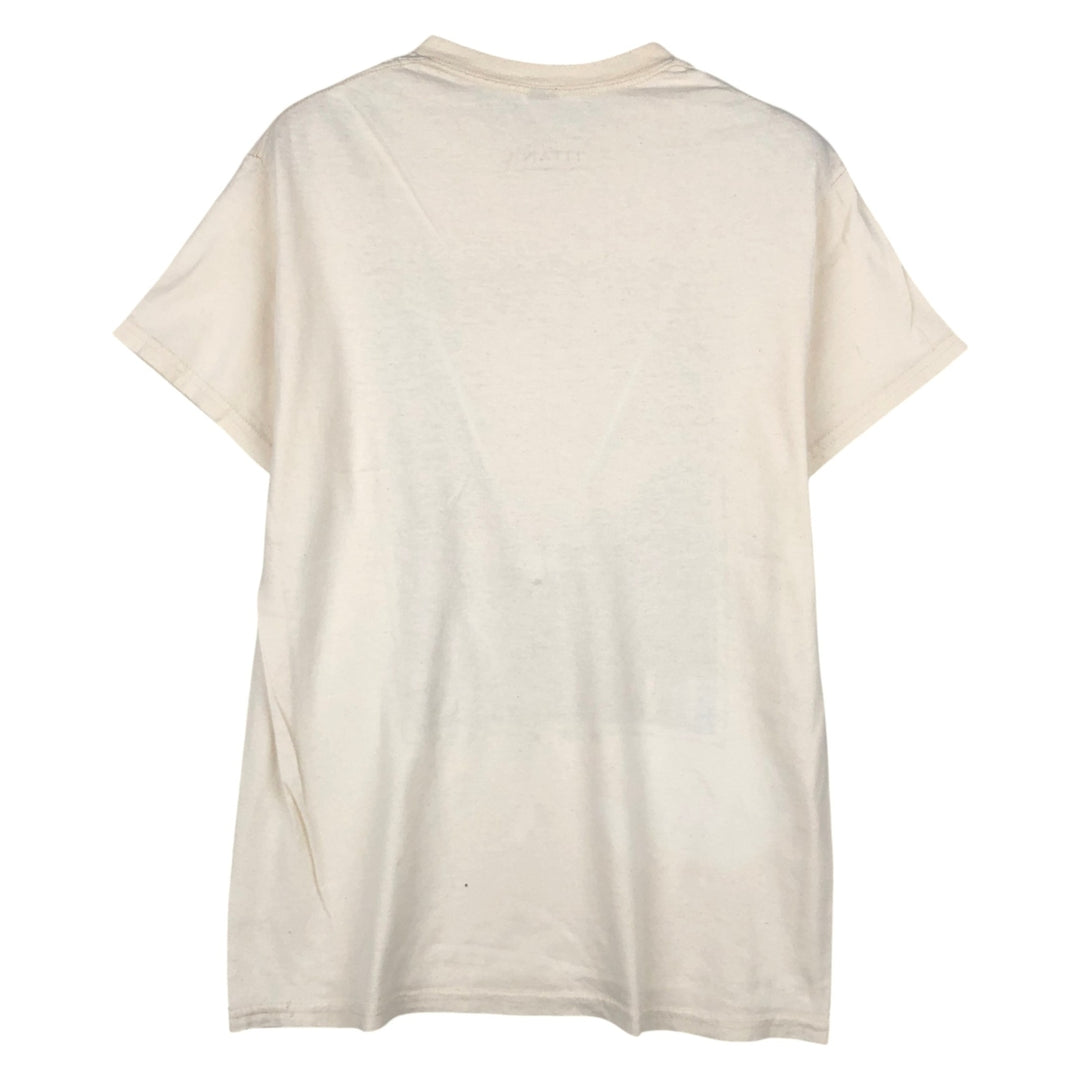 TITANIC Movie T-Shirt (Men's Size S) unclear white type Vintage Second Hand