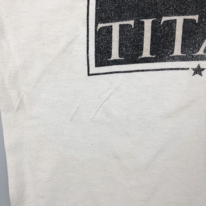 TITANIC Movie T-Shirt (Men's Size S) unclear white type Vintage Second Hand