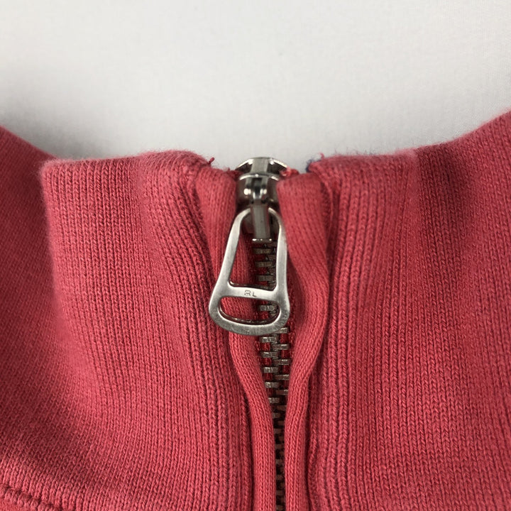 Ralph Lauren POLO GOLF Half-Zip Sweat Vest, Men's Size XL (approx.) cotton pink type Vintage Second Hand
