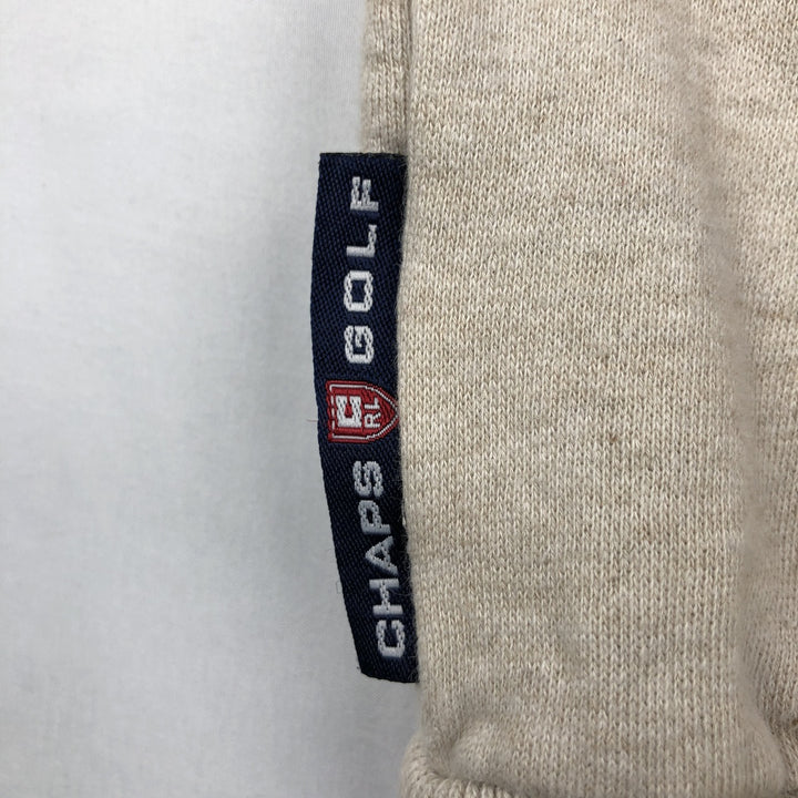 Ralph Lauren CHAPS V-neck sweat vest, men's size L (approx.) cotton unbleached Vintage Second Hand