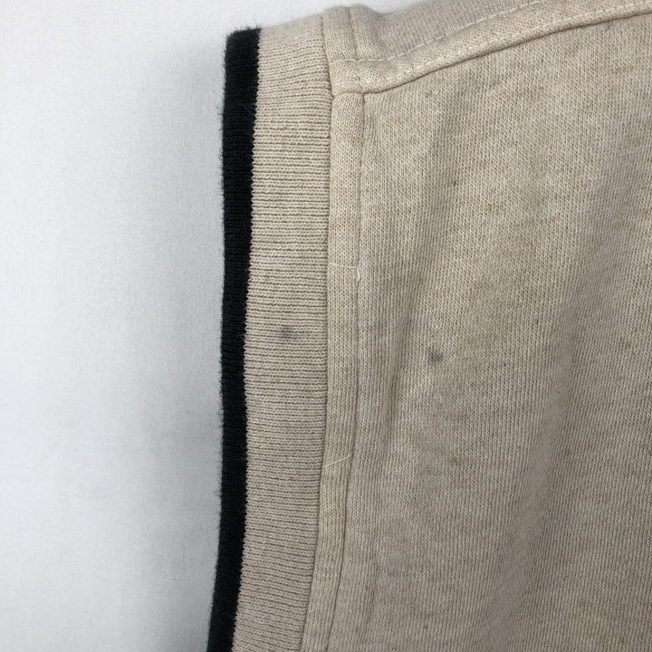 Ralph Lauren CHAPS V-neck sweat vest, men's size L (approx.) cotton unbleached Vintage Second Hand