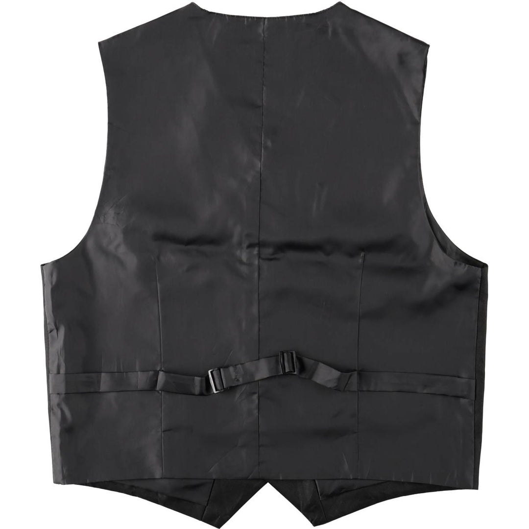 Pierre Cardin gilet suit vest, men's size L (approx.) polyester black type Vintage Second Hand