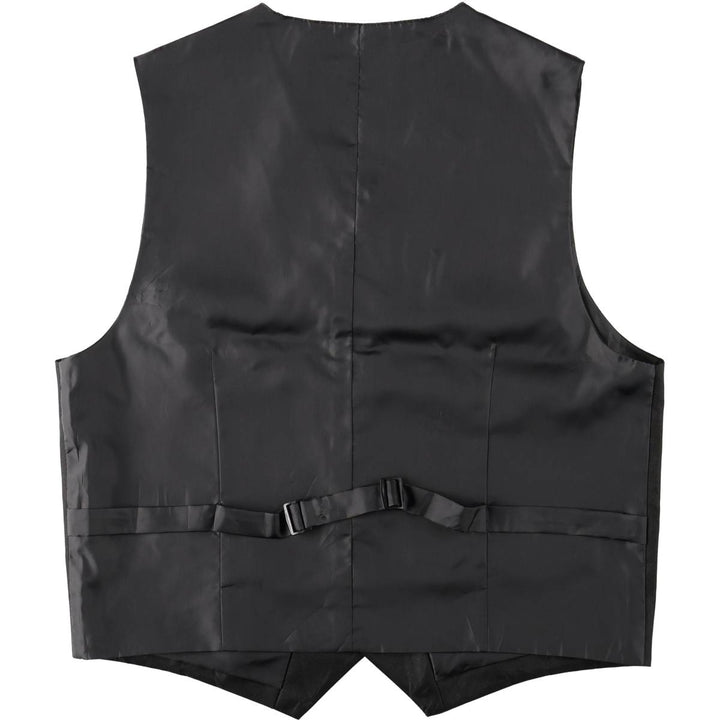 Pierre Cardin gilet suit vest, men's size L (approx.) polyester black type Vintage Second Hand