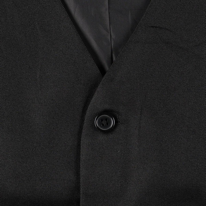 Pierre Cardin gilet suit vest, men's size L (approx.) polyester black type Vintage Second Hand