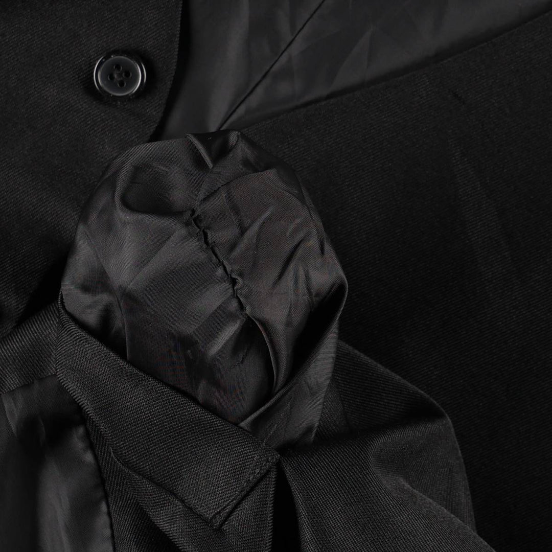 Pierre Cardin gilet suit vest, men's size L (approx.) polyester black type Vintage Second Hand