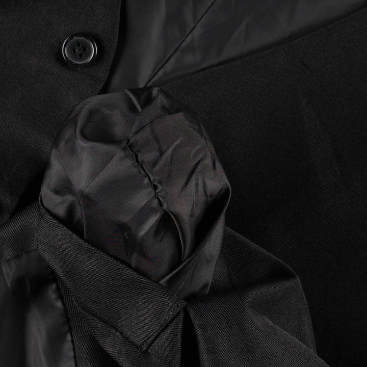 Pierre Cardin gilet suit vest, men's size L (approx.) polyester black type Vintage Second Hand