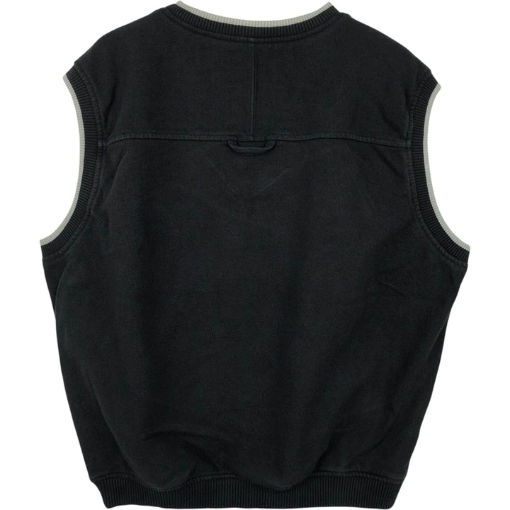 2000'S Columbia Golf V-neck pique cotton vest, men's size M (approx.) cotton black type Vintage Second Hand