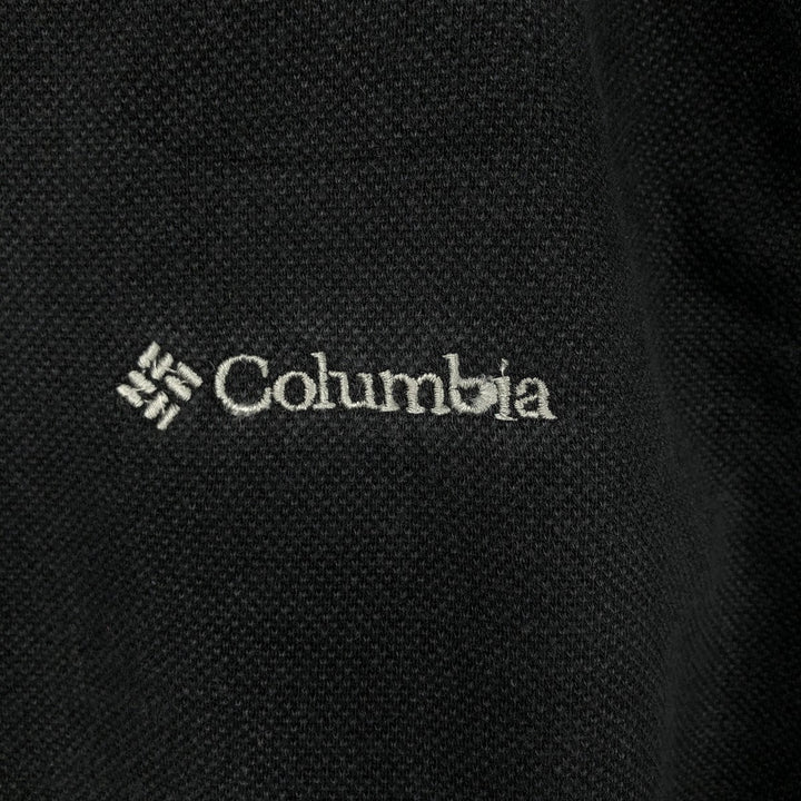 2000'S Columbia Golf V-neck pique cotton vest, men's size M (approx.) cotton black type Vintage Second Hand