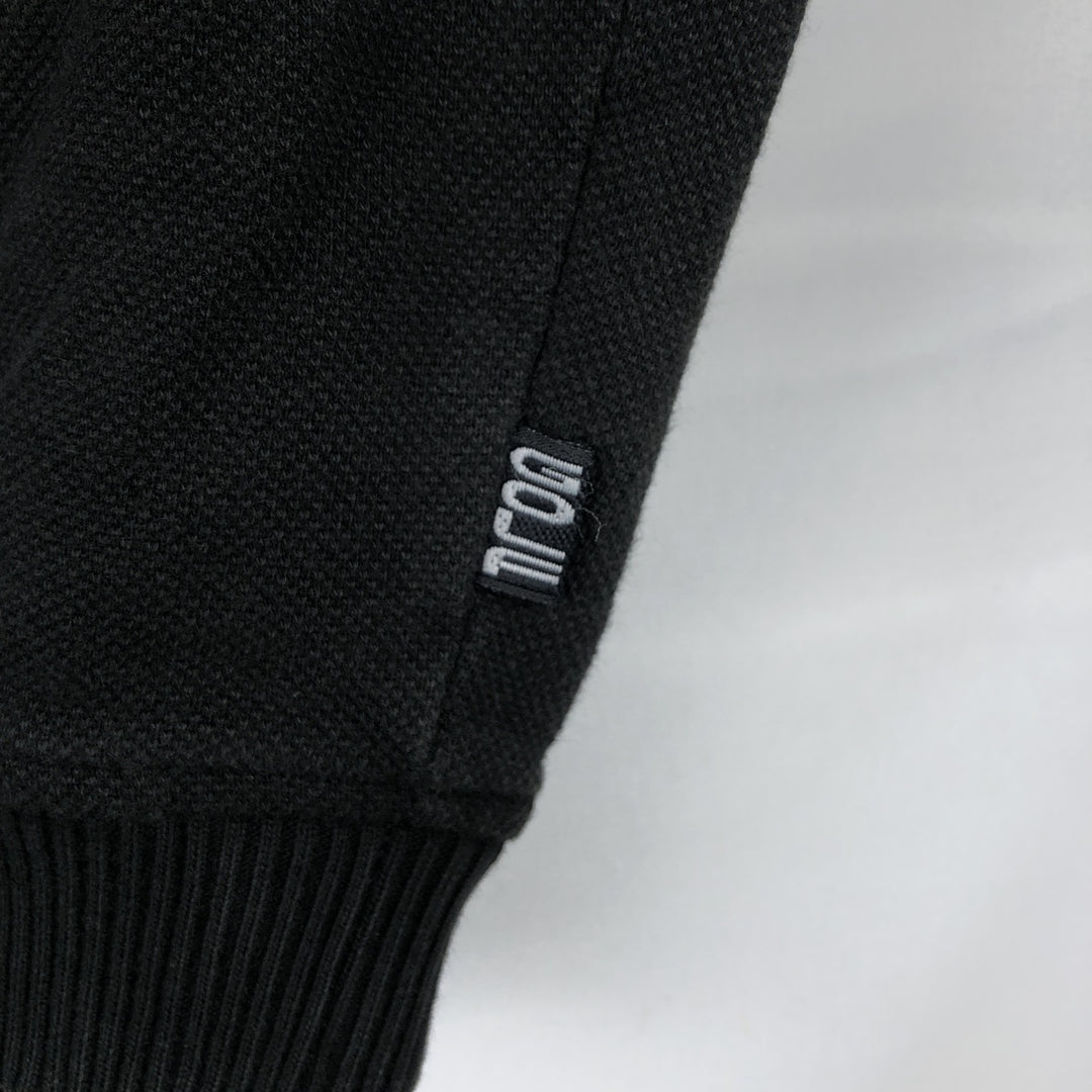 2000'S Columbia Golf V-neck pique cotton vest, men's size M (approx.) cotton black type Vintage Second Hand