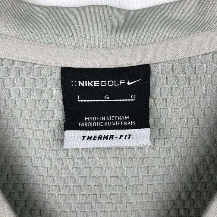 Nike Golf V-Neck Vest, Men's Size L (approx.) polyester gray type Vintage Second Hand