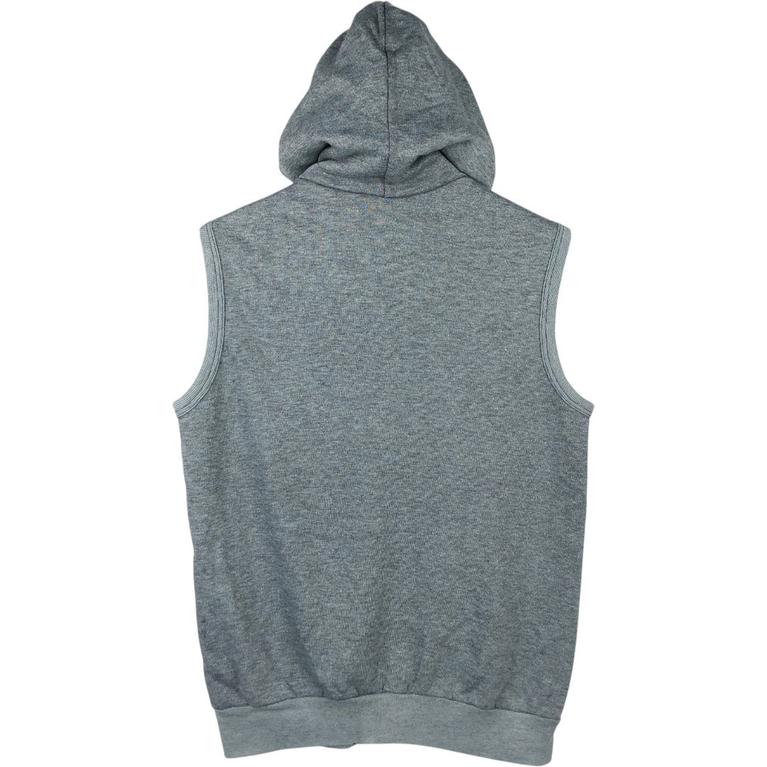 70s-80'S Sportswear Hoodie Vest, Made in USA, Men's Size L (approx.), Vintage acrylic gray type Vintage Second Hand