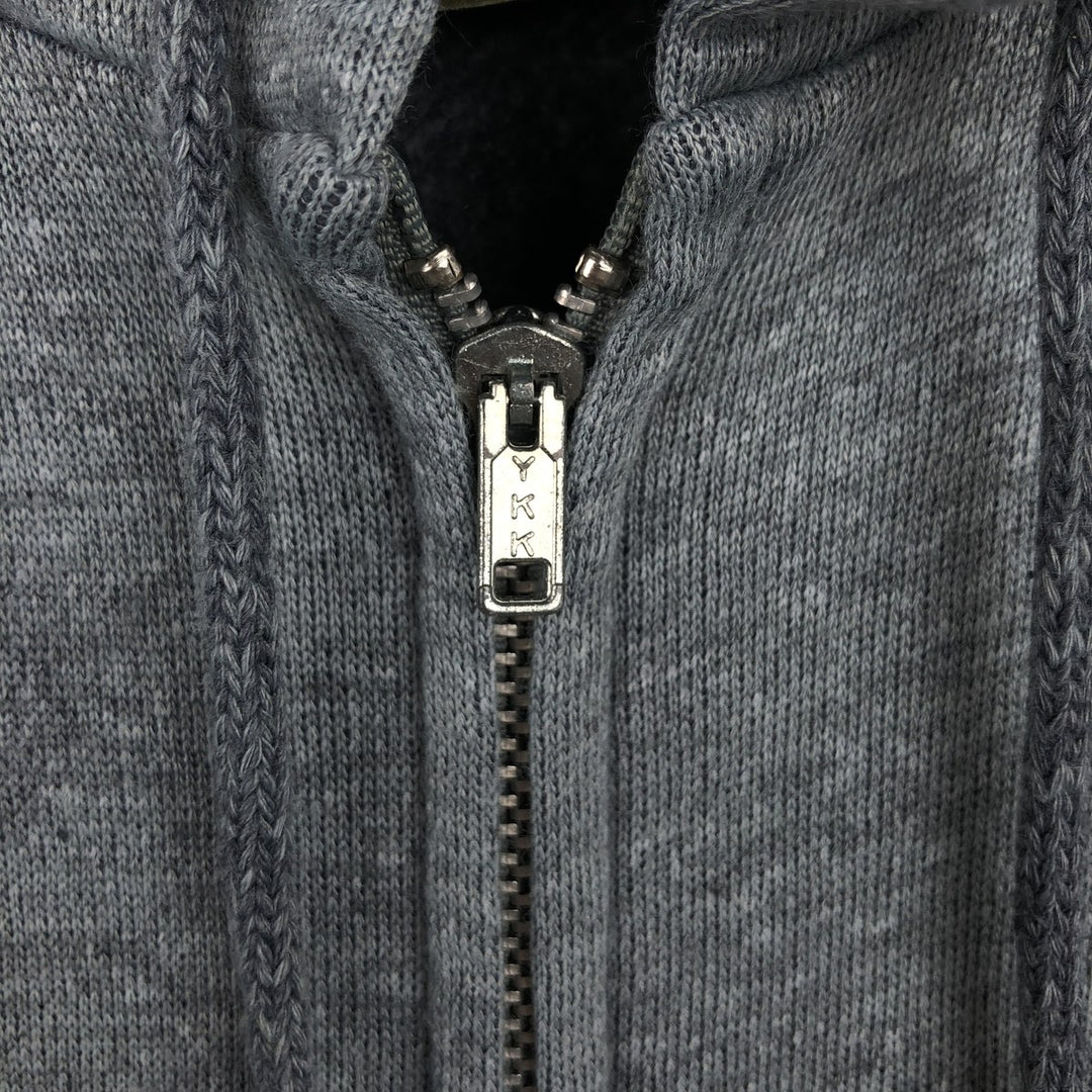 70s-80'S Sportswear Hoodie Vest, Made in USA, Men's Size L (approx.), Vintage acrylic gray type Vintage Second Hand