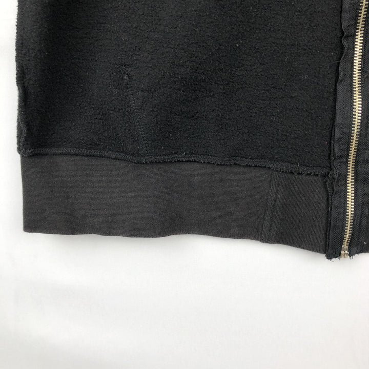 Harley-Davidson Open-Front Sweat Vest, Men's Size L (approx.) cotton black type Vintage Second Hand
