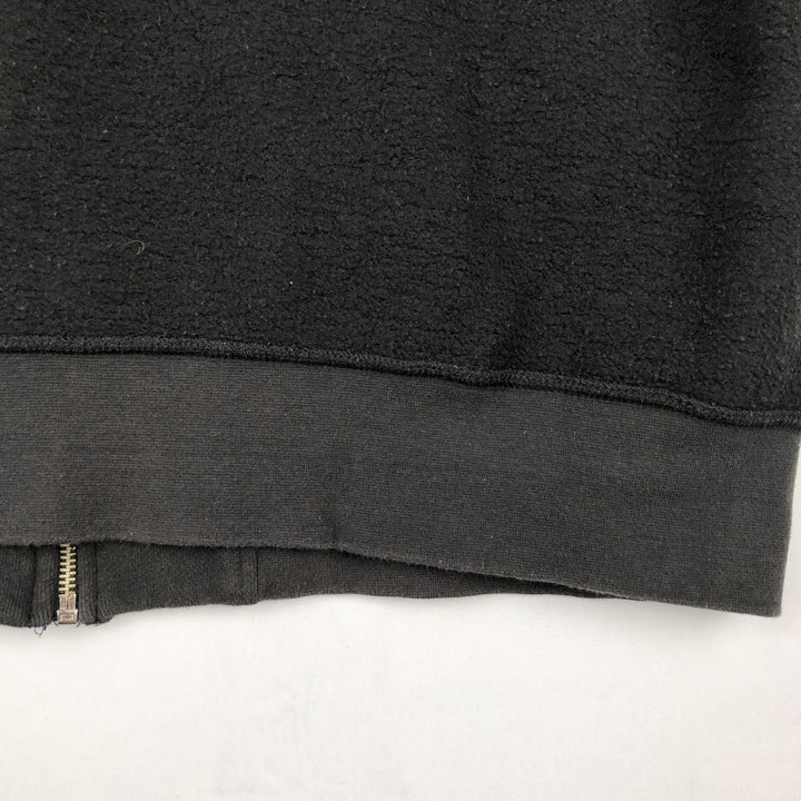 Harley-Davidson Open-Front Sweat Vest, Men's Size L (approx.) cotton black type Vintage Second Hand