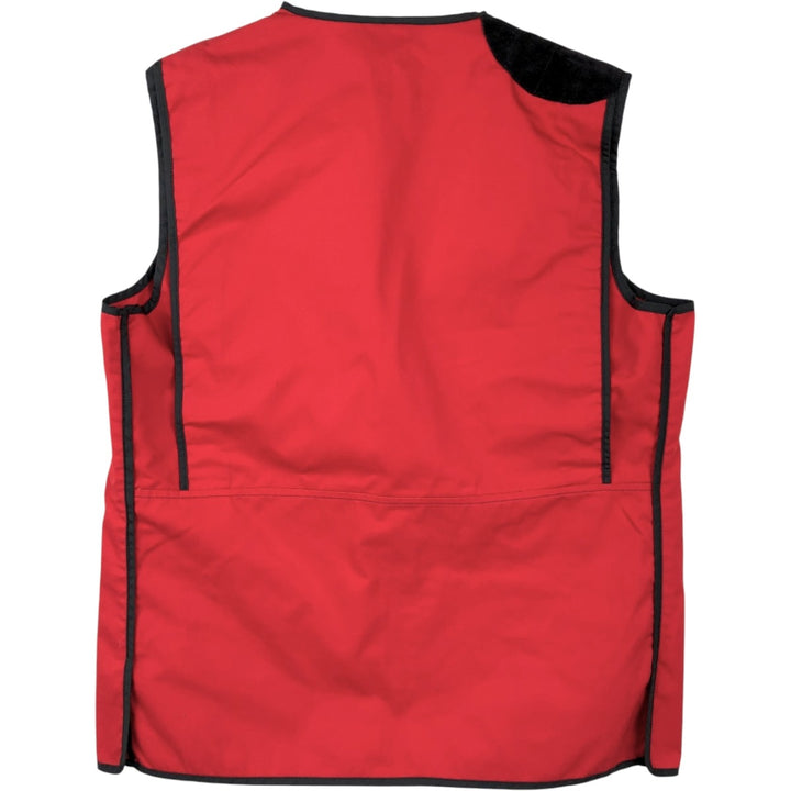 Barbour Shooting Vest, Front Opening, Men's Size XL (approx.) unclear red type Vintage Second Hand