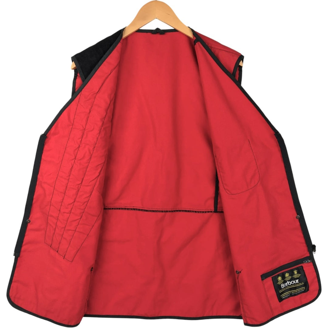 Barbour Shooting Vest, Front Opening, Men's Size XL (approx.) unclear red type Vintage Second Hand